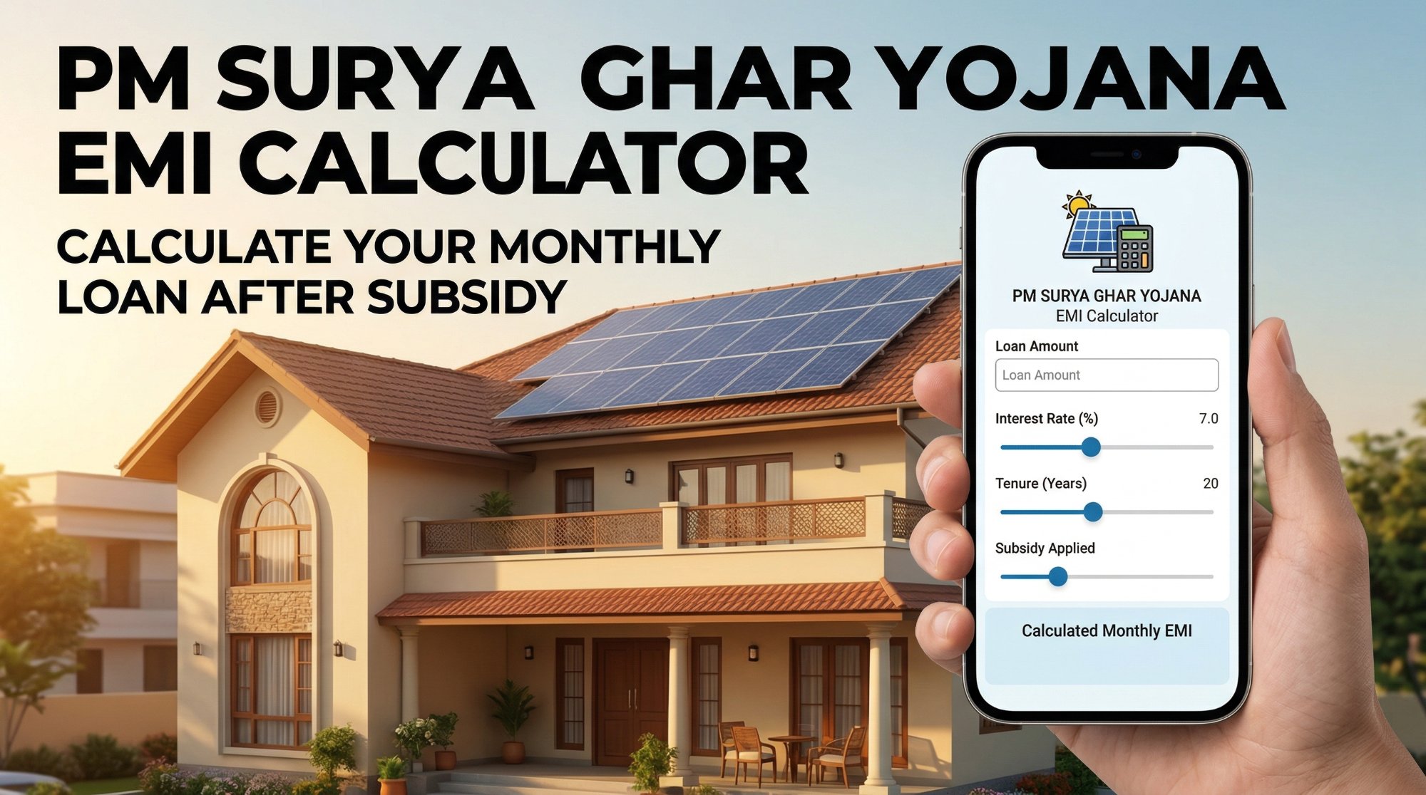 PM Surya Ghar Yojana EMI Calculator